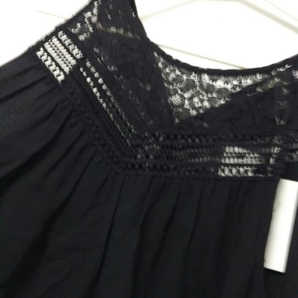 JOIE SILK Solara Lace Yoke Sleeveless Top M - Picture 5 of 8